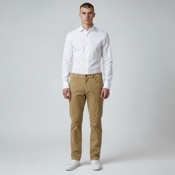 Peter Millar Other - Peter Millar Crown Pants Men 38x30 Khaki Ultimate Sateen 5-Pocket Trousers